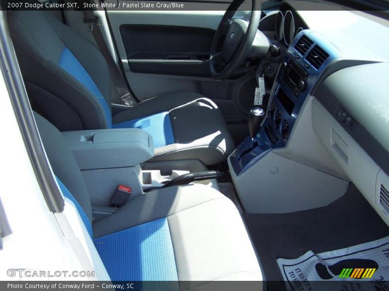 Stone White / Pastel Slate Gray/Blue 2007 Dodge Caliber SXT