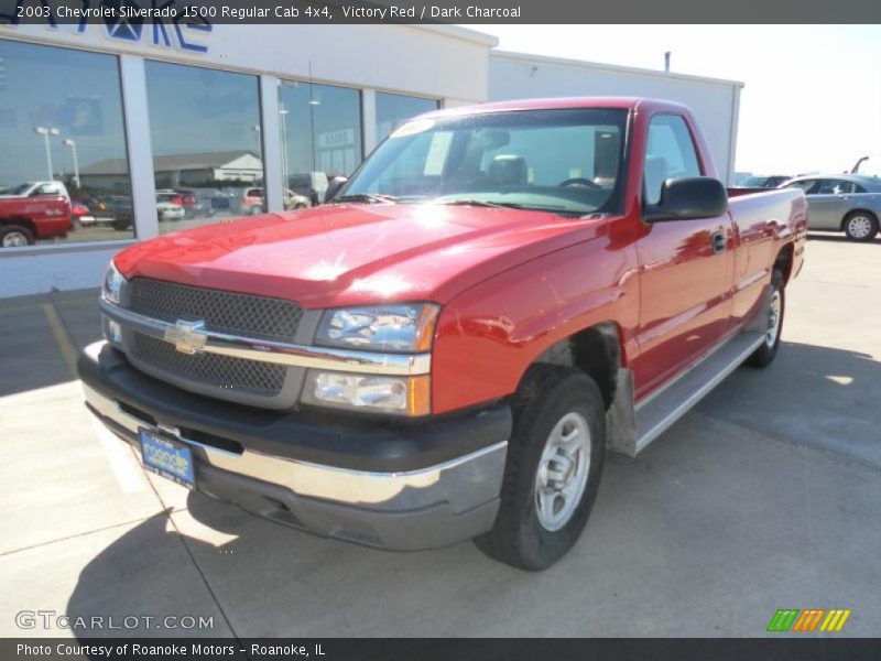 Victory Red / Dark Charcoal 2003 Chevrolet Silverado 1500 Regular Cab 4x4