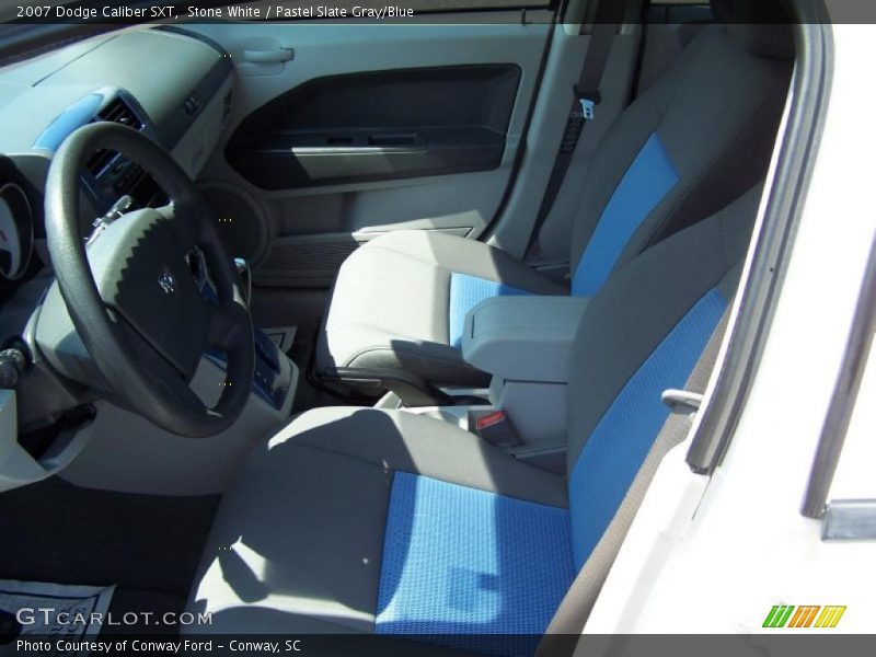 Stone White / Pastel Slate Gray/Blue 2007 Dodge Caliber SXT