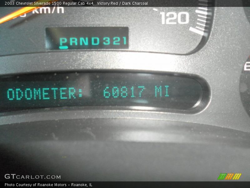 Victory Red / Dark Charcoal 2003 Chevrolet Silverado 1500 Regular Cab 4x4