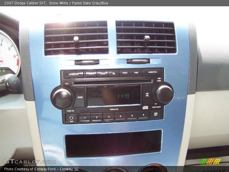 Stone White / Pastel Slate Gray/Blue 2007 Dodge Caliber SXT