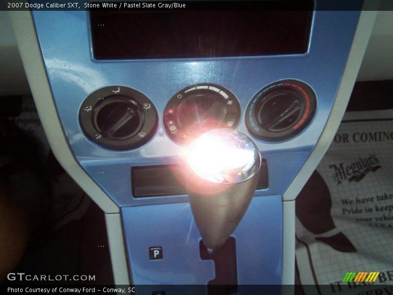 Stone White / Pastel Slate Gray/Blue 2007 Dodge Caliber SXT