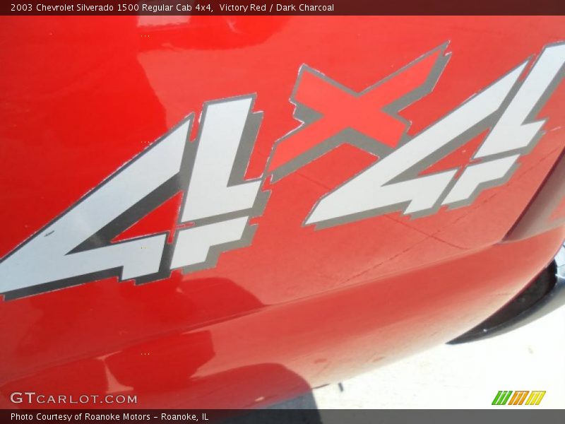 Victory Red / Dark Charcoal 2003 Chevrolet Silverado 1500 Regular Cab 4x4