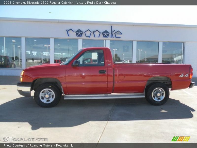 Victory Red / Dark Charcoal 2003 Chevrolet Silverado 1500 Regular Cab 4x4