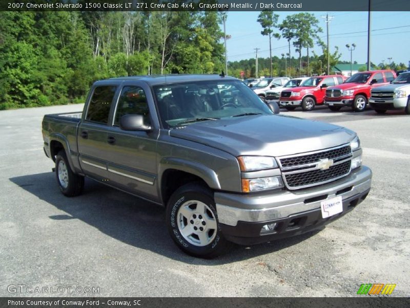 Graystone Metallic / Dark Charcoal 2007 Chevrolet Silverado 1500 Classic LT  Z71 Crew Cab 4x4