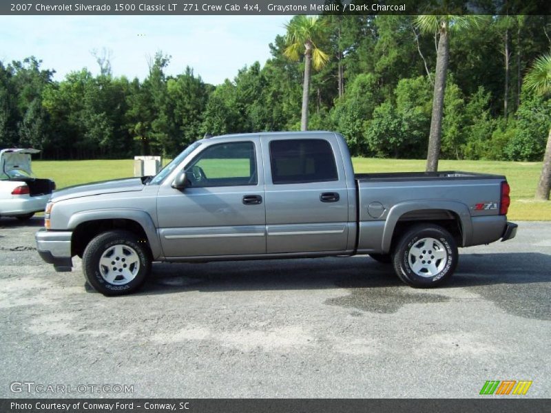 Graystone Metallic / Dark Charcoal 2007 Chevrolet Silverado 1500 Classic LT  Z71 Crew Cab 4x4