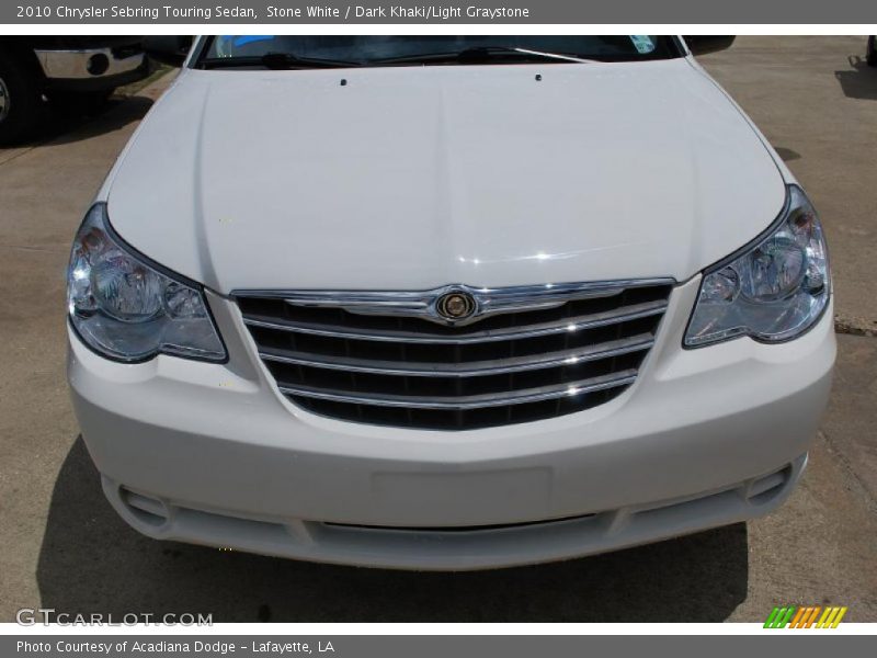 Stone White / Dark Khaki/Light Graystone 2010 Chrysler Sebring Touring Sedan