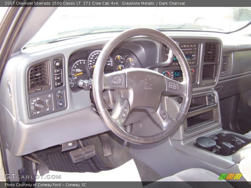 Graystone Metallic / Dark Charcoal 2007 Chevrolet Silverado 1500 Classic LT  Z71 Crew Cab 4x4