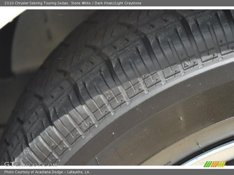 Stone White / Dark Khaki/Light Graystone 2010 Chrysler Sebring Touring Sedan