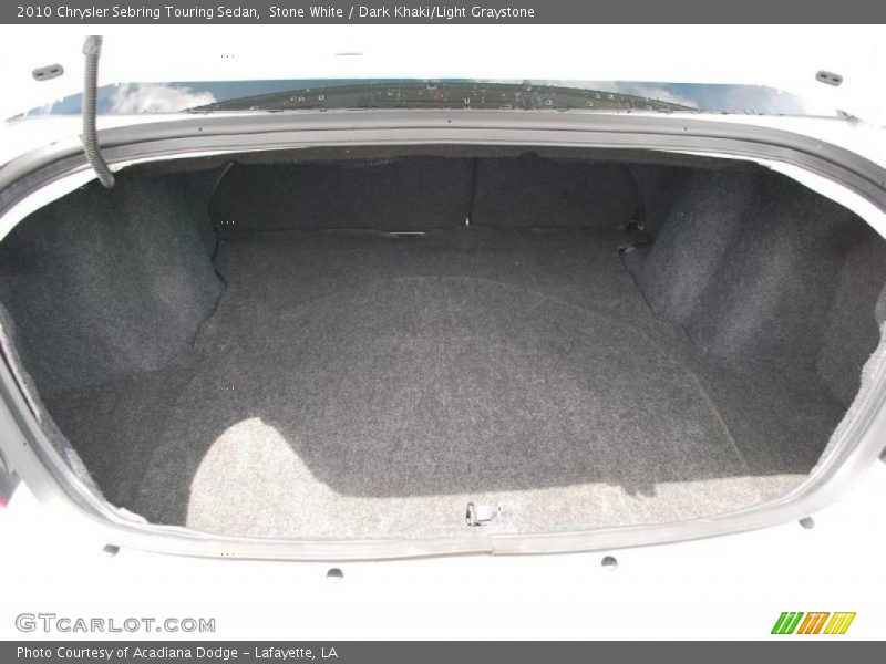 Stone White / Dark Khaki/Light Graystone 2010 Chrysler Sebring Touring Sedan