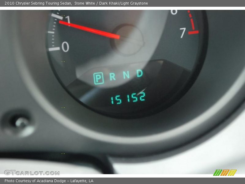 Stone White / Dark Khaki/Light Graystone 2010 Chrysler Sebring Touring Sedan