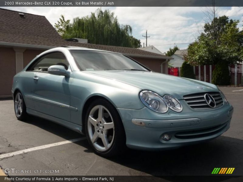 Ice Blue Metallic / Ash 2003 Mercedes-Benz CLK 320 Coupe