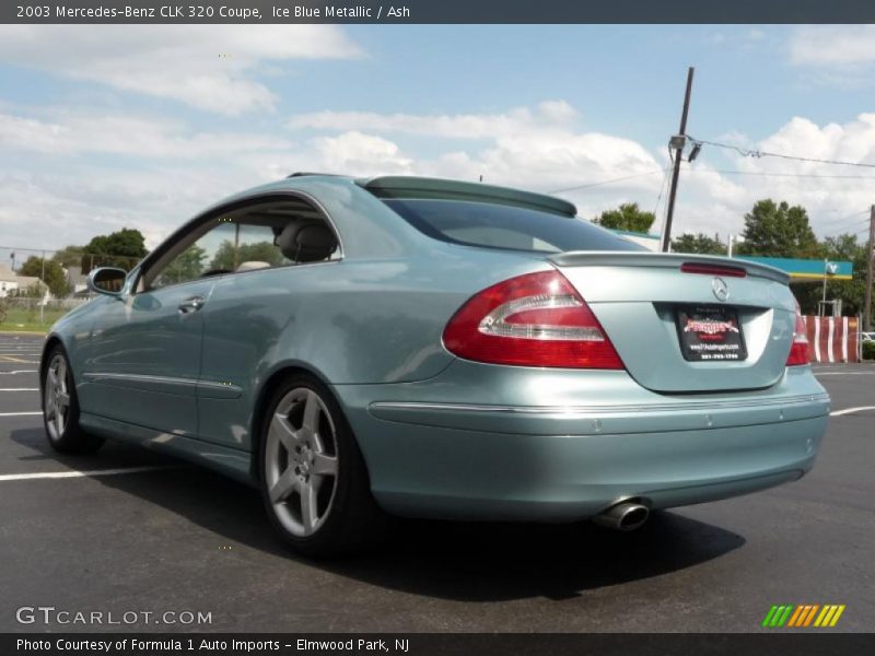 Ice Blue Metallic / Ash 2003 Mercedes-Benz CLK 320 Coupe
