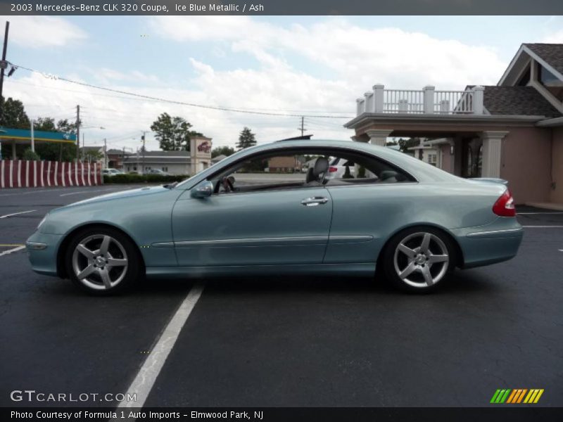 Ice Blue Metallic / Ash 2003 Mercedes-Benz CLK 320 Coupe