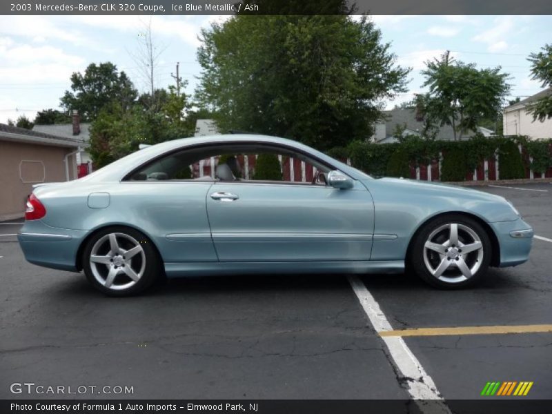 Ice Blue Metallic / Ash 2003 Mercedes-Benz CLK 320 Coupe