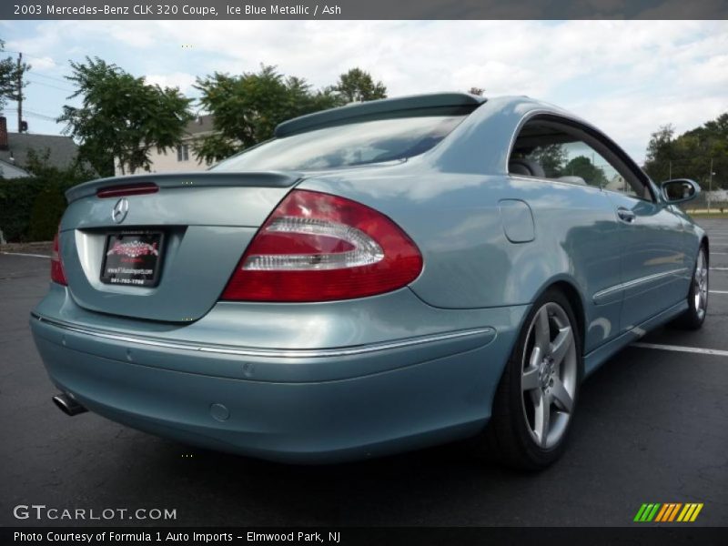 Ice Blue Metallic / Ash 2003 Mercedes-Benz CLK 320 Coupe