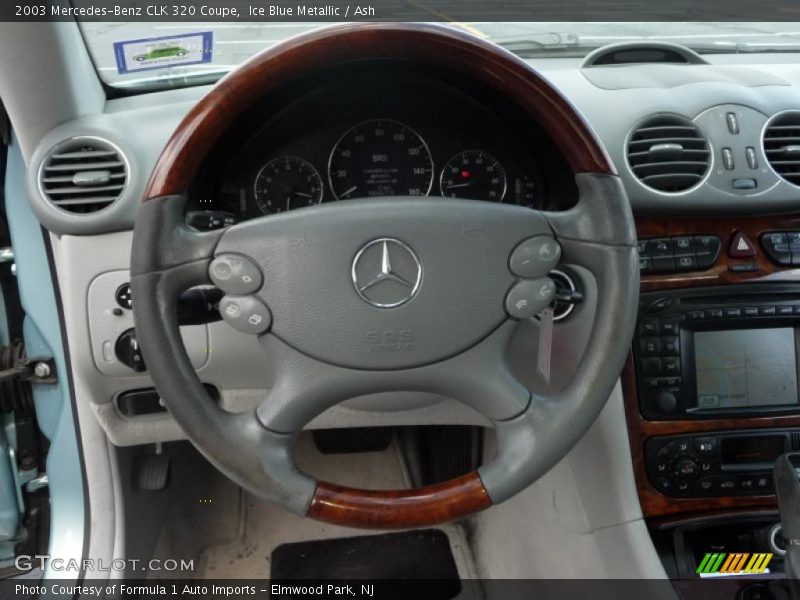 Ice Blue Metallic / Ash 2003 Mercedes-Benz CLK 320 Coupe