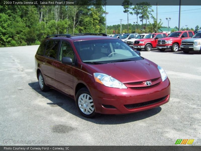 Salsa Red Pearl / Stone 2009 Toyota Sienna LE