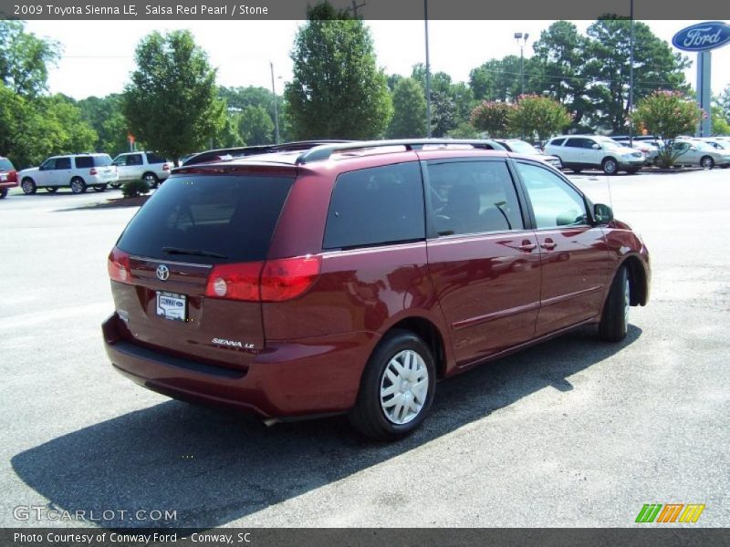 Salsa Red Pearl / Stone 2009 Toyota Sienna LE