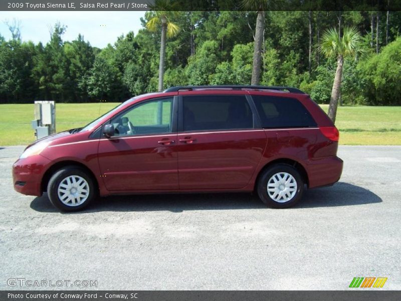 Salsa Red Pearl / Stone 2009 Toyota Sienna LE