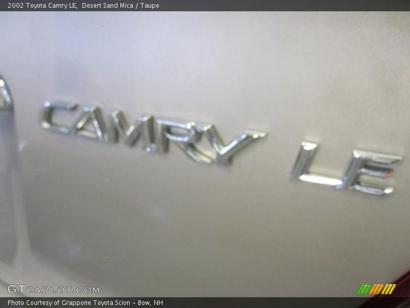Desert Sand Mica / Taupe 2002 Toyota Camry LE