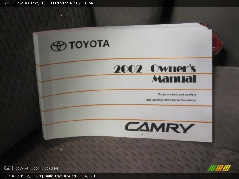 Desert Sand Mica / Taupe 2002 Toyota Camry LE