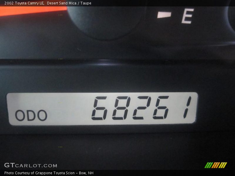 Desert Sand Mica / Taupe 2002 Toyota Camry LE