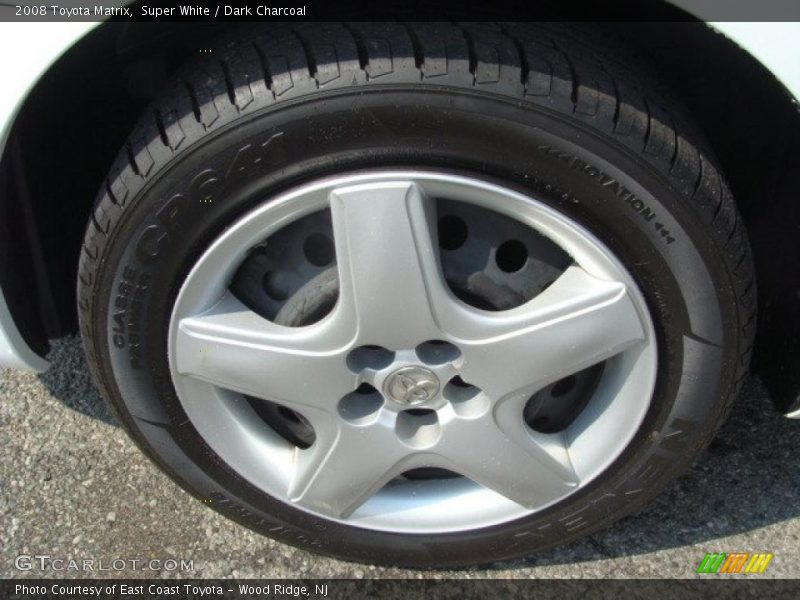 Super White / Dark Charcoal 2008 Toyota Matrix