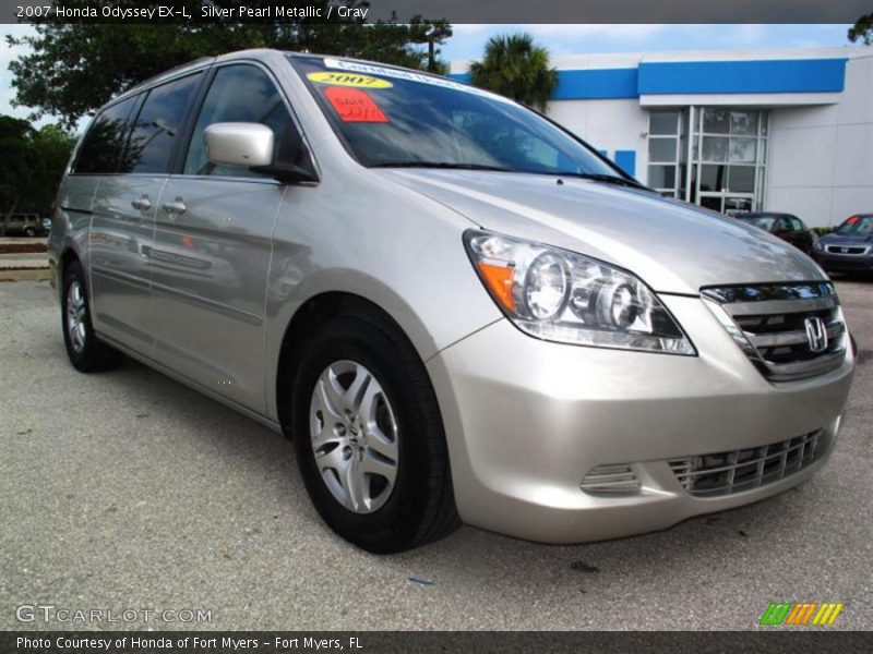 Silver Pearl Metallic / Gray 2007 Honda Odyssey EX-L