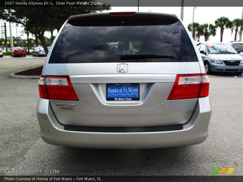 Silver Pearl Metallic / Gray 2007 Honda Odyssey EX-L