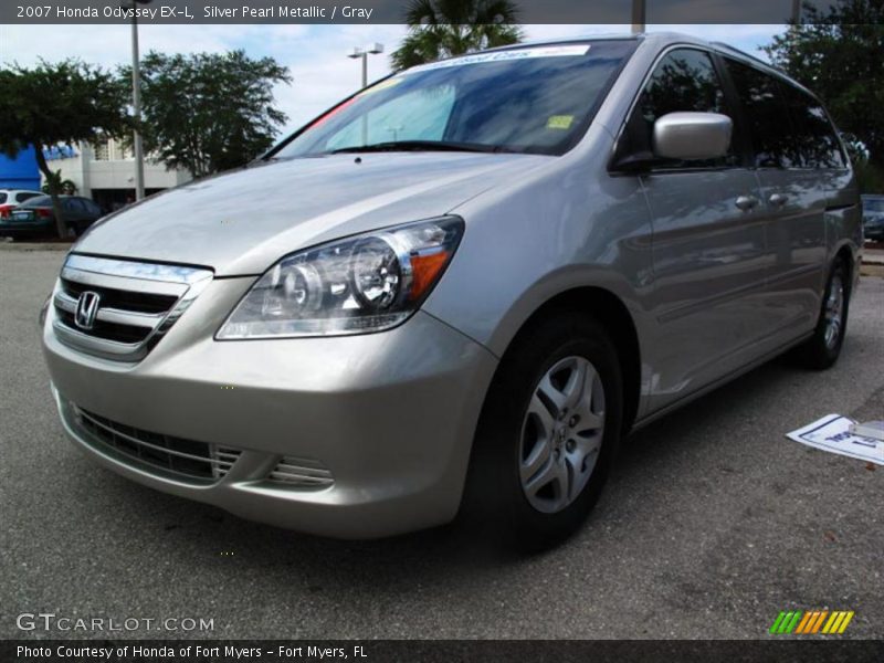 Silver Pearl Metallic / Gray 2007 Honda Odyssey EX-L