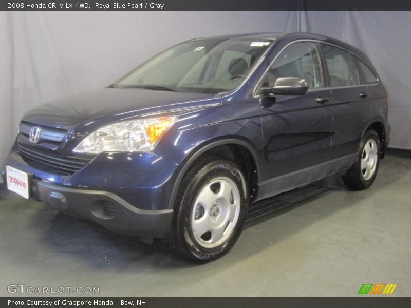 Royal Blue Pearl / Gray 2008 Honda CR-V LX 4WD