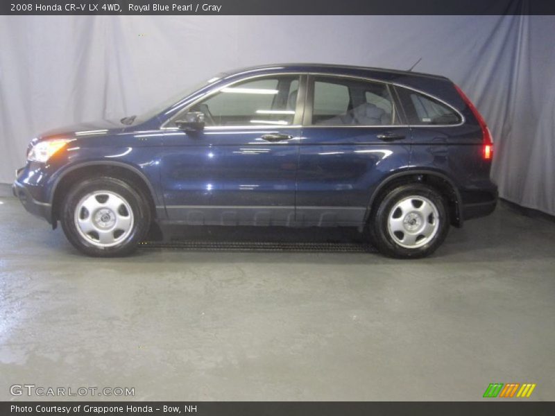 Royal Blue Pearl / Gray 2008 Honda CR-V LX 4WD