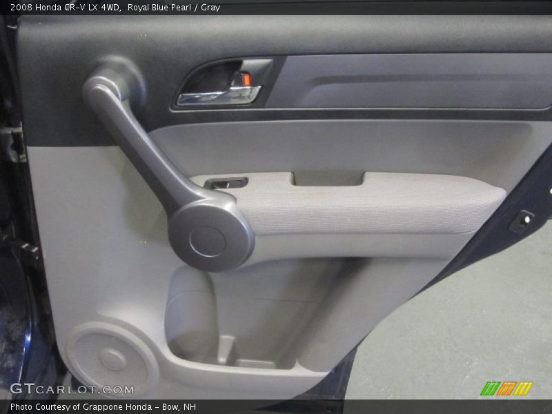 Royal Blue Pearl / Gray 2008 Honda CR-V LX 4WD
