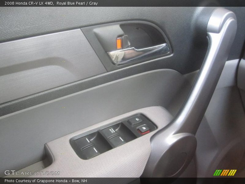Royal Blue Pearl / Gray 2008 Honda CR-V LX 4WD