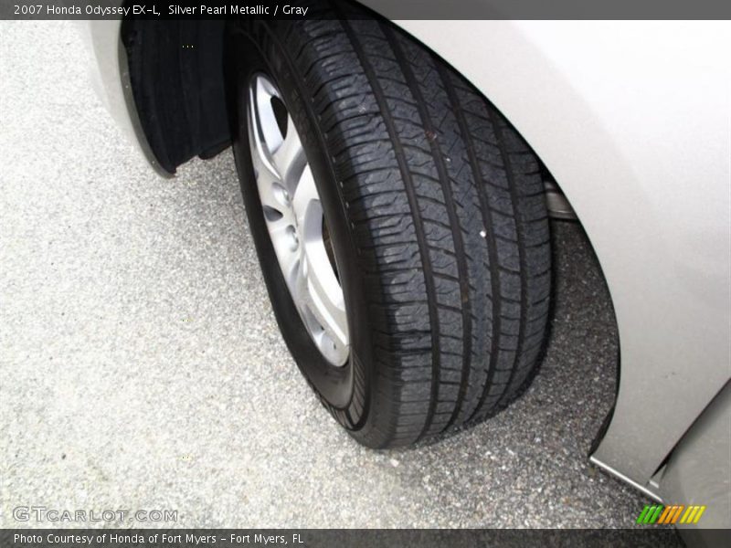 Silver Pearl Metallic / Gray 2007 Honda Odyssey EX-L