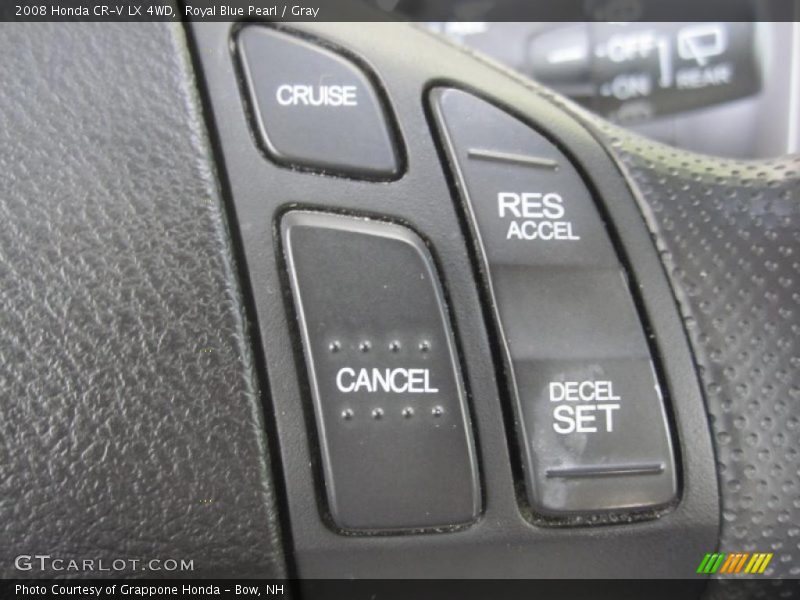 Royal Blue Pearl / Gray 2008 Honda CR-V LX 4WD