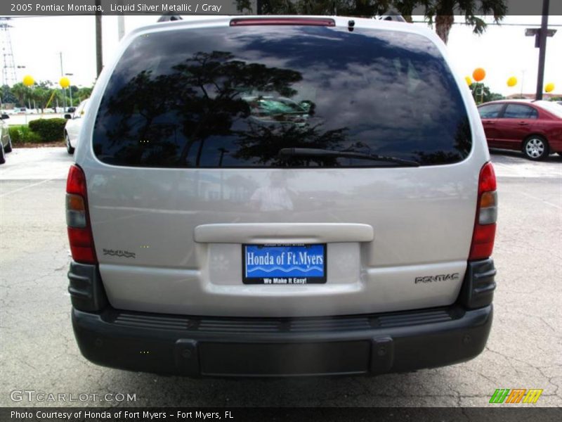 Liquid Silver Metallic / Gray 2005 Pontiac Montana