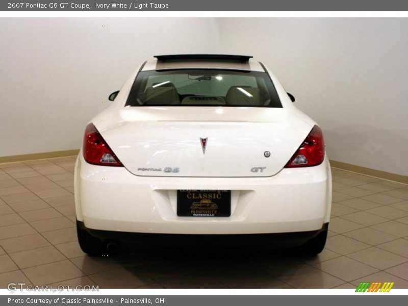 Ivory White / Light Taupe 2007 Pontiac G6 GT Coupe