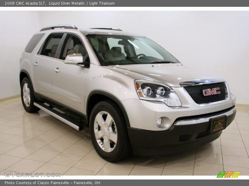 Liquid Silver Metallic / Light Titanium 2008 GMC Acadia SLT