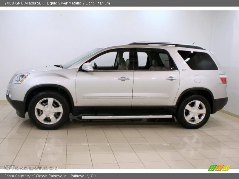 Liquid Silver Metallic / Light Titanium 2008 GMC Acadia SLT