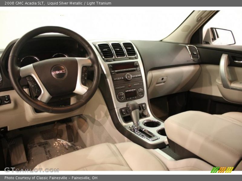 Liquid Silver Metallic / Light Titanium 2008 GMC Acadia SLT