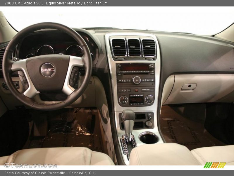 Liquid Silver Metallic / Light Titanium 2008 GMC Acadia SLT
