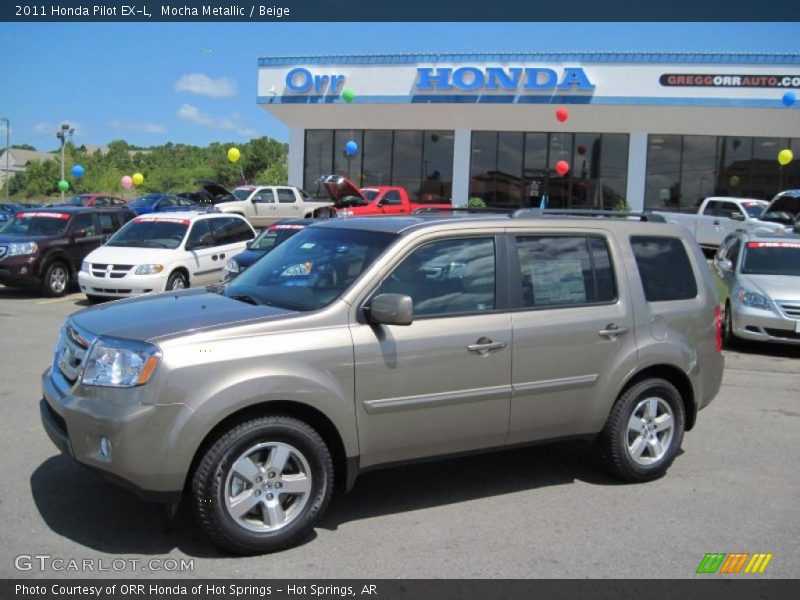 Mocha Metallic / Beige 2011 Honda Pilot EX-L