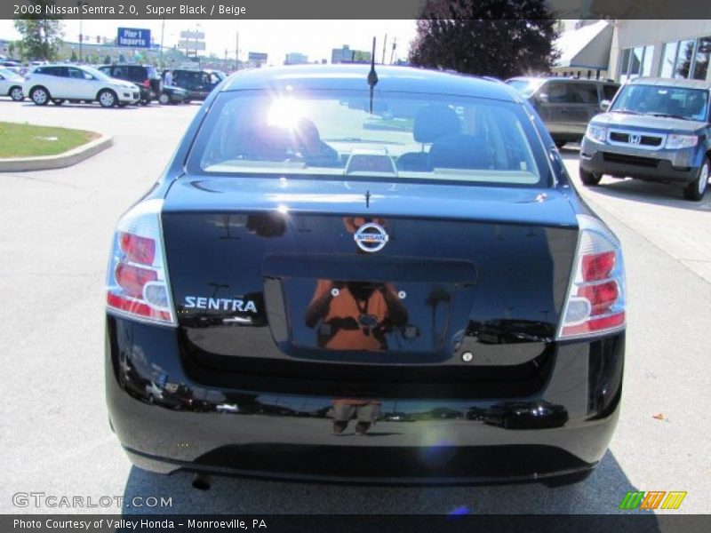 Super Black / Beige 2008 Nissan Sentra 2.0