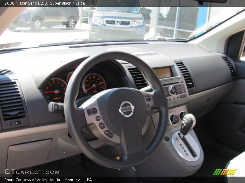Super Black / Beige 2008 Nissan Sentra 2.0