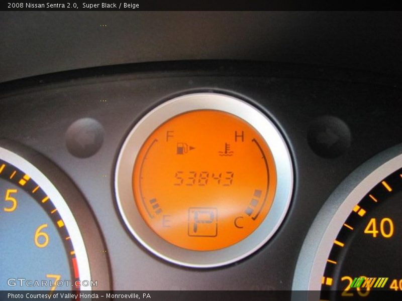 Super Black / Beige 2008 Nissan Sentra 2.0