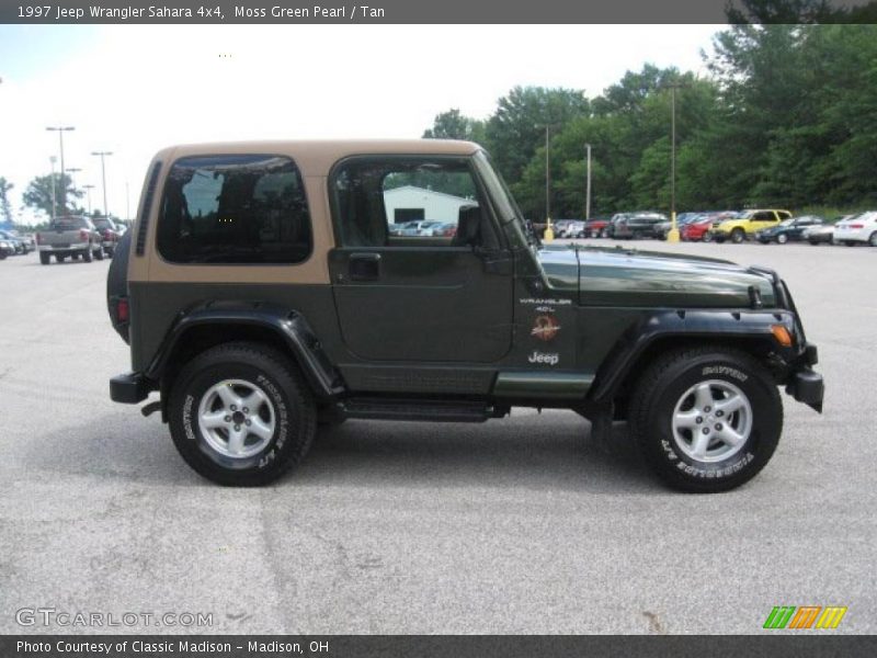 Moss Green Pearl / Tan 1997 Jeep Wrangler Sahara 4x4