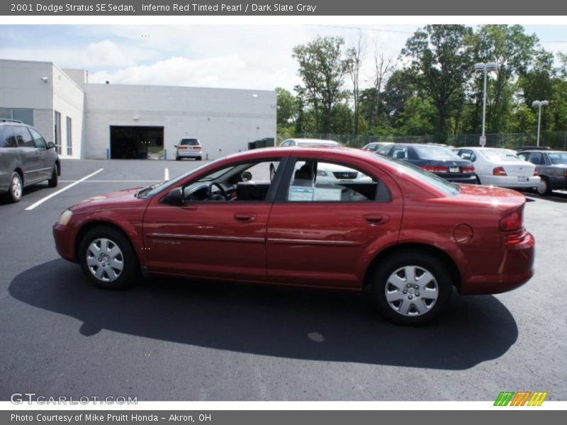 Inferno Red Tinted Pearl / Dark Slate Gray 2001 Dodge Stratus SE Sedan