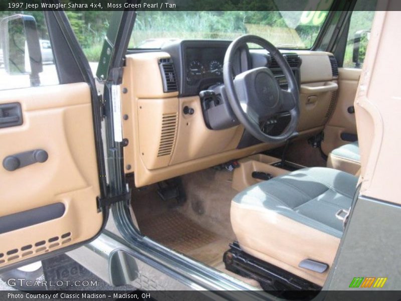 Moss Green Pearl / Tan 1997 Jeep Wrangler Sahara 4x4